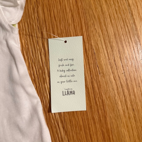 Laughing Llama Baby Girl Set Of 3 Coordinating Onesies - Picture 6 of 10